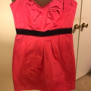 Strapless bright pink BCBG dress size 12